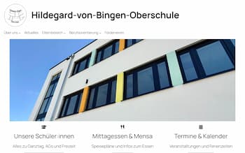 Screenshot der Website hildegard-von-bingen-oberschule-brb.de