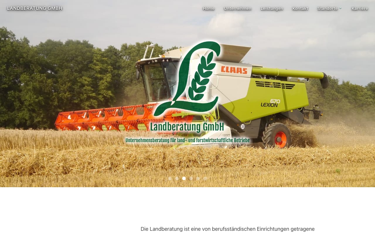 Website landberatung-gmbh.de – Webdesign Potsdam von davidt.de