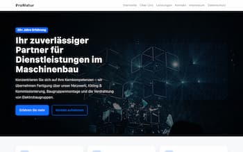 Screenshot der Website promatur.de