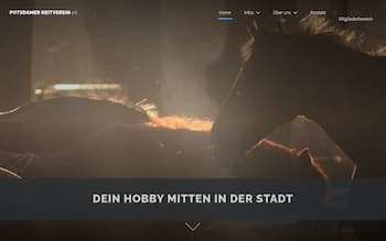 Screenshot der Website potsdamer-reitverein.de