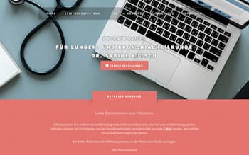 Screenshot der Website pneumologie-rutsch.de