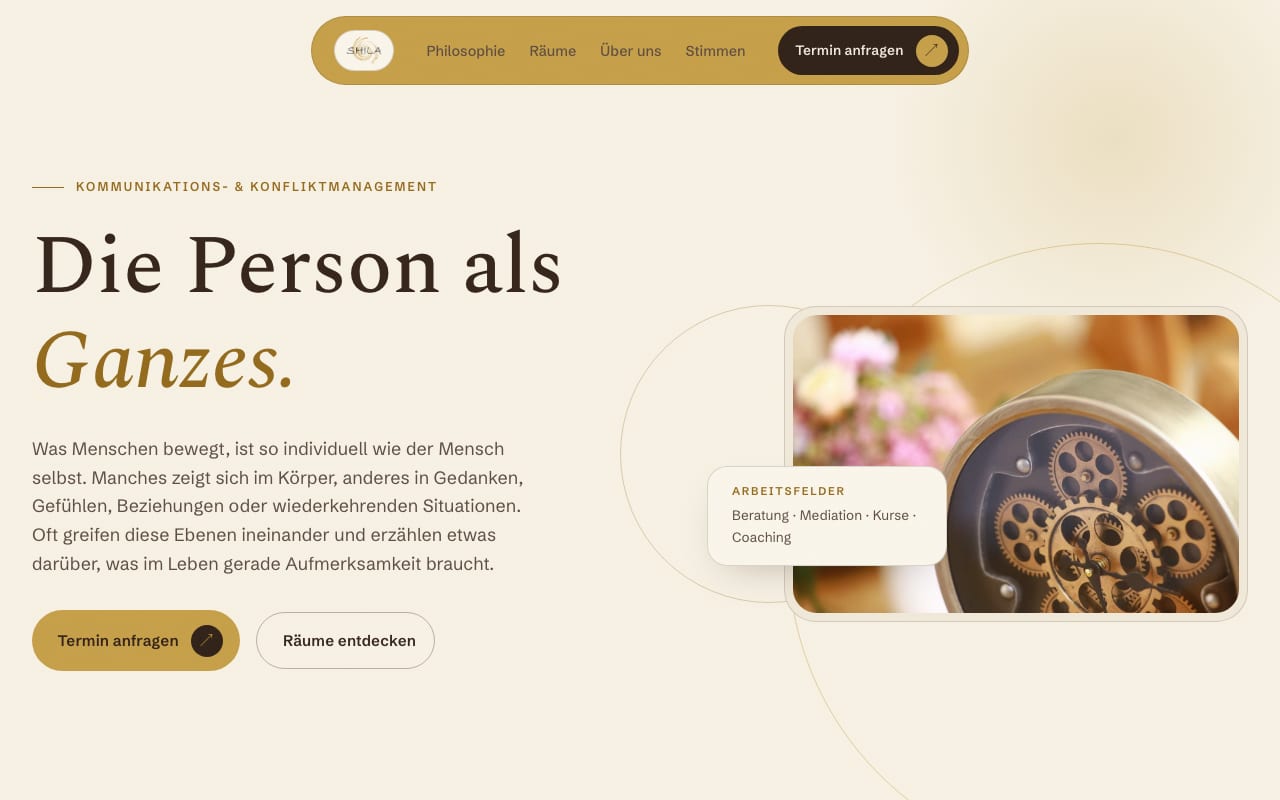 Website shila-gmbh.de – Webdesign Potsdam von davidt.de