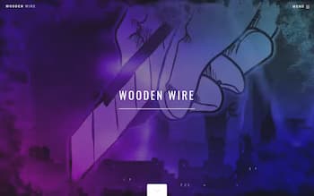 Screenshot der Website woodenwire.de